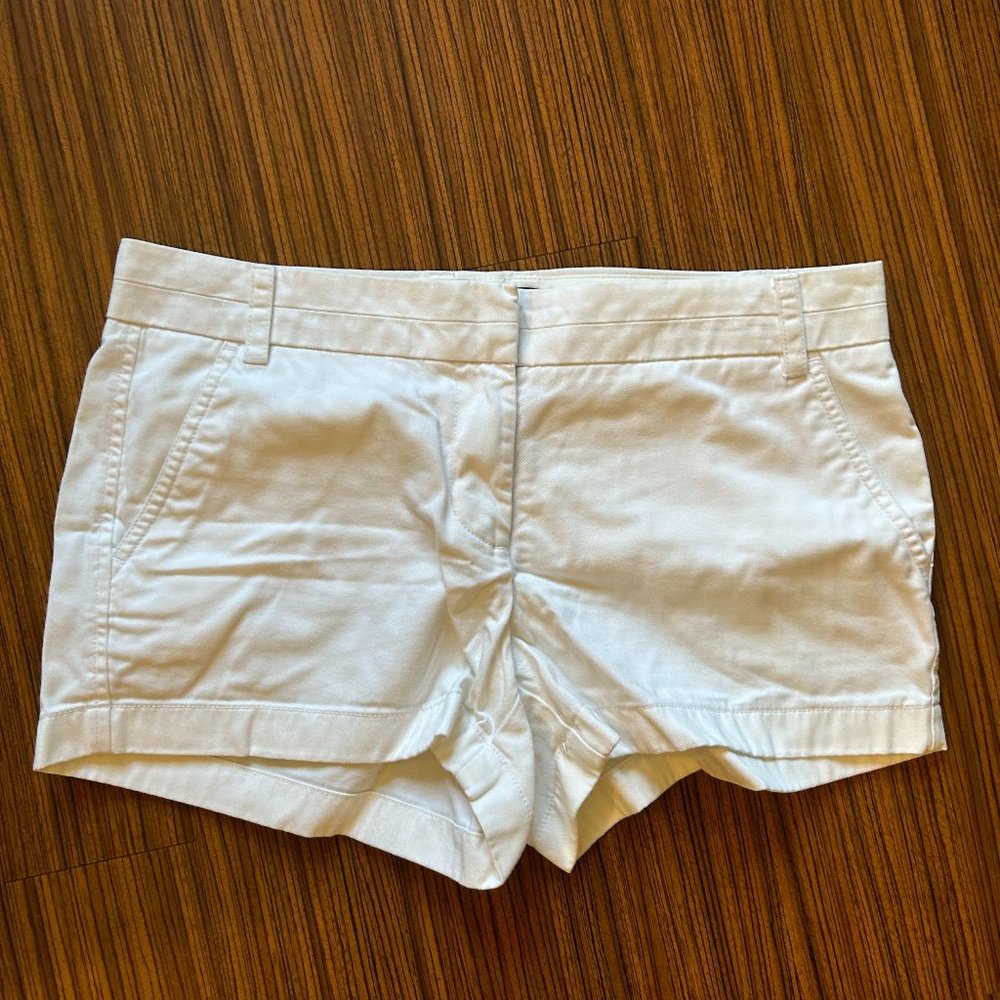 J Crew white shorts size 6